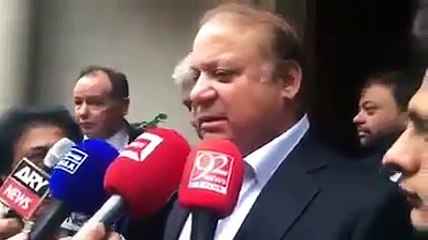 Nawaz Sharif Forget Words During Media Talk in London