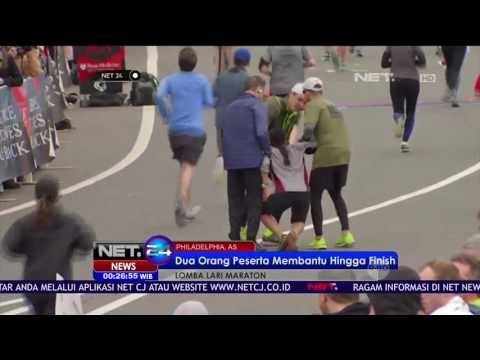 Bahu Membahu, 2 Peserta Bantu Wanita ini Sampai Garis Finish Saat Lomba Lari - NET24