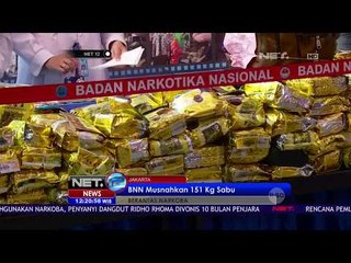 BNN Musnahkan Ratusan Kilogram Sabu - NET12