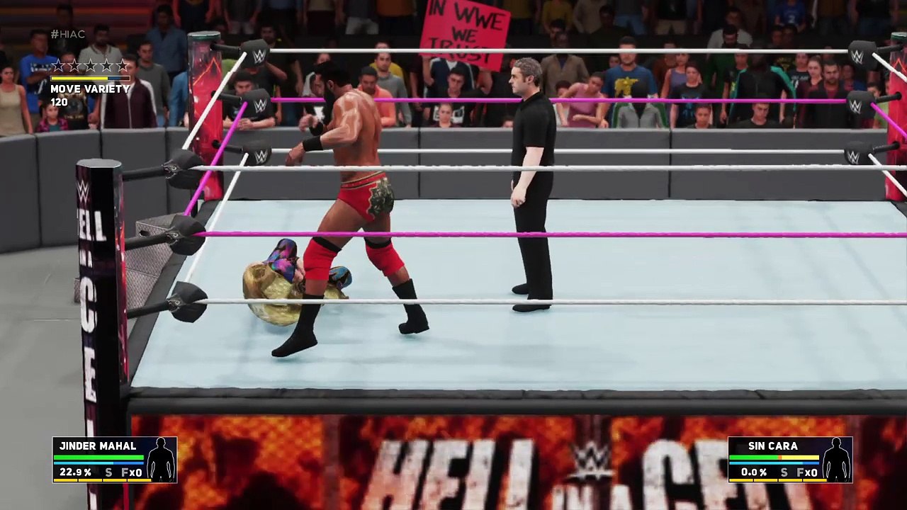 WWE 2K18 JINDERMAHAL VS SINCARA