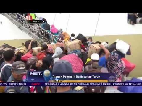 Ribuan Pemudik Berdesakan Turun dari Kapal - NET5