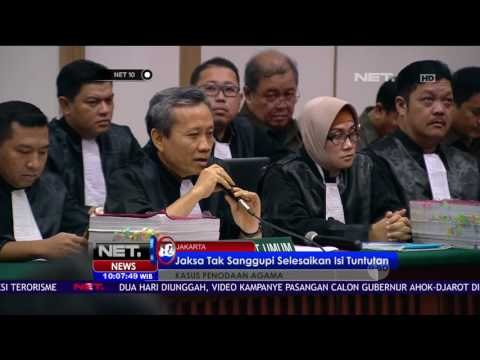 Pembacaan Tuntutan Kepada Ahok Ditunda - NET10