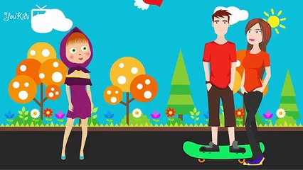 5 Little Angry Birds Jumping on the Bed. Nursery Rhymes for Children