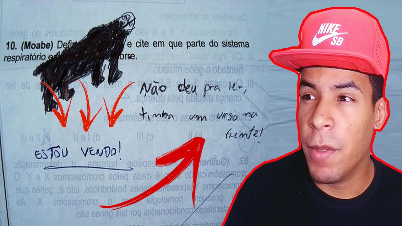 AS RESPOSTAS DE PROVAS ENGRAÇADAS QUE GERA TRAUMA PARA OS PROFESSORES QUE SÃO OBRIGADOS A CORRIGIR