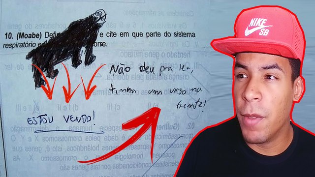 AS RESPOSTAS DE PROVAS ENGRAÇADAS QUE GERA TRAUMA PARA OS PROFESSORES QUE SÃO OBRIGADOS A CORRIGIR