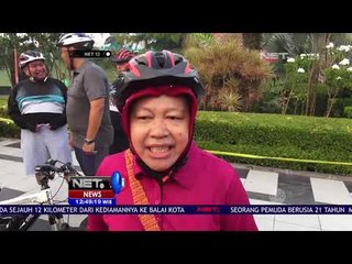 Risma Ajak PNS Surabaya Bersepeda - NET 12