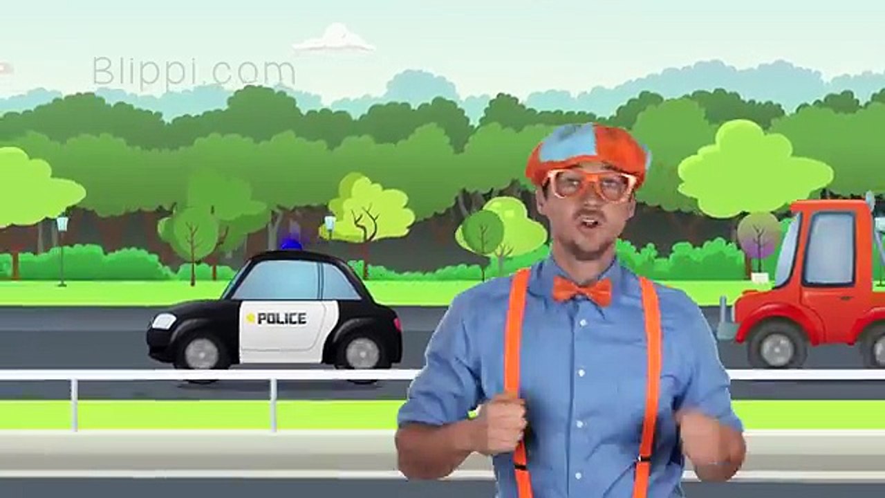Police Cars for Children with Blippi | Songs for Kids