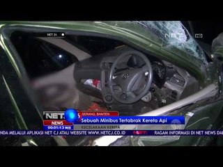 Sebuah Minibus Tertabrak Kereta Api di Serang - Net 24