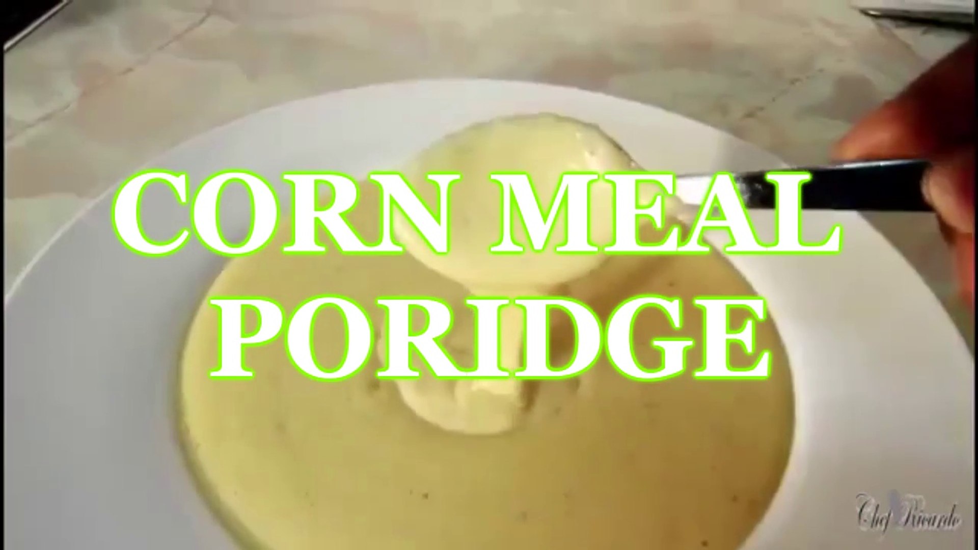 ⁣Corn meal porridge for toddlers- dinner recipe