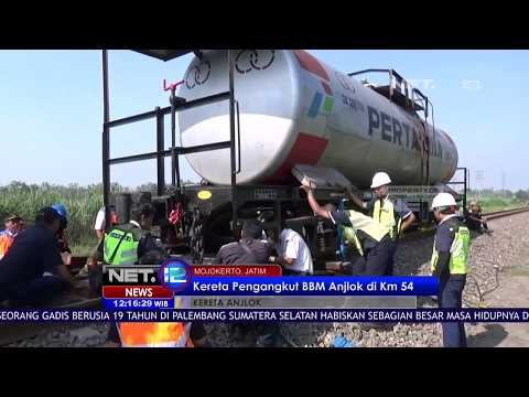 Kereta BBM Pertamina Anjlok, Ratusan Penumpang Terlantar di Stasiun Mojokerto - NET12