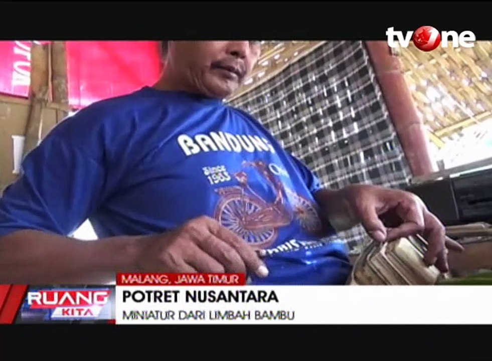 Miniatur dari Limbah Bambu