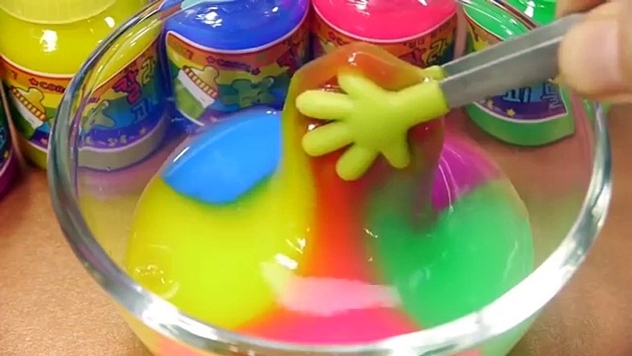 DIY Combine All the Colors Baby Bottle Slime Learn Colors Slime Orbeez