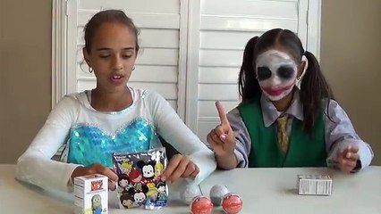 JOKER GIRL VS FROZEN ELSA w/ Spiderman KINDER Surprise Eggs TOYS TO SEE