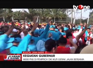 8000 PNS di Pemprov DKI Ikuti Gerak Jalan Bersama