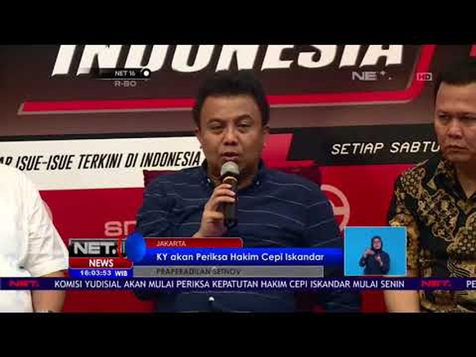 Banyak Kejanggalan, ICW Desak Komisi Yudisial Periksa Hakim Cepi - NET16