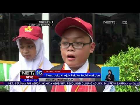 Antusias Para Pelajar Atas Kunjungan Ibu Negara Iriana Jokowi - NET16