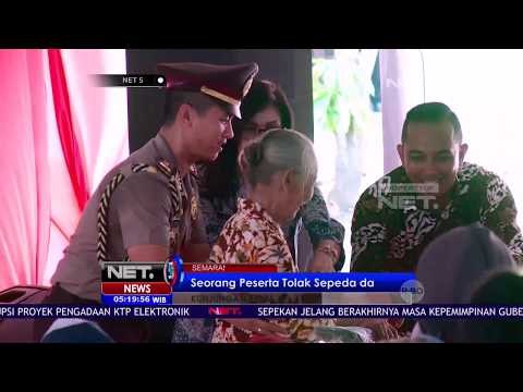 Seorang Nenek Menolak Hadiah Sepeda dari Jokowi - NET5