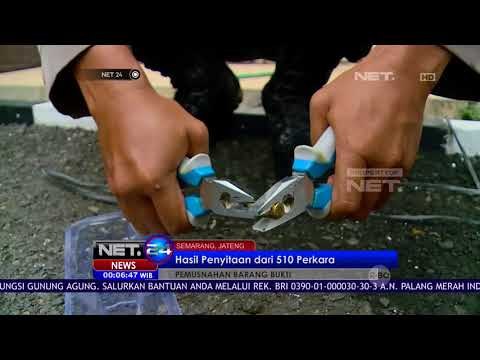 Senjata Api Hingga Uang Palsu Sitaan dari 510 Kasus Dimusnahkan - NET24
