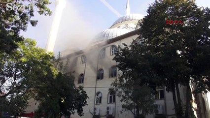 Kartal'da camide yangın
