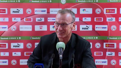 Réaction de Bernard Blaquart et Jean-Marc Furlan après Nîmes Olympique - Stade Brestois 29