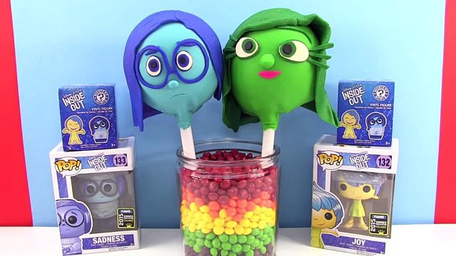Disney Inside Out Play Doh Lollipops -Sadness Disgust Shopkins, Cus Kitties, Unicorno Frenzies