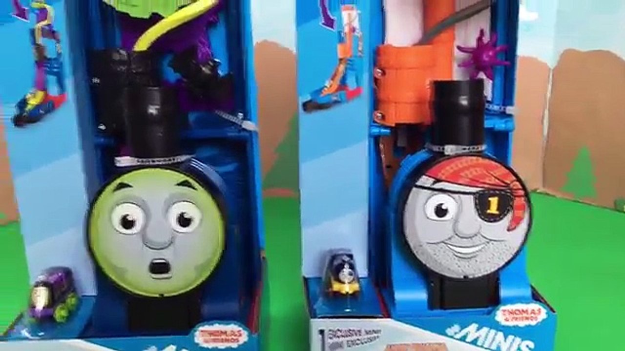Thomas & Friends Minis Pop-Up Playsets. Spooktacular and Ahoy, Mateys!