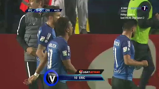 1-0 Eric Pereira Goal Romania Divizia A - 21.10.2017 Viitorul Constanta 1-0 CFR Cluj