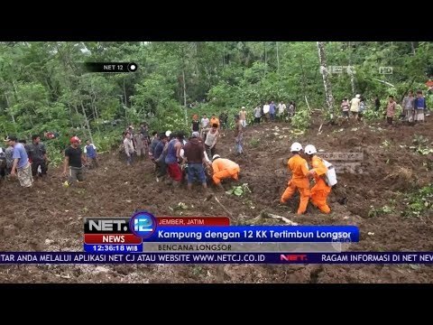 3 Orang Tertimbun Bencana Longsor di Jember - NET12