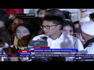 Sandiaga Bagikan Atribut PDU ke Warga - NET5