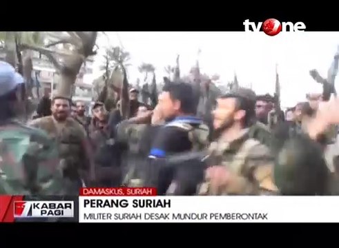 Militer Suriah Desak Mundur Pasukan Pemberontak