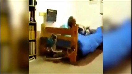 Avec ce réveil tu ne pourras plus rester au lit et mettre le snooze... Ahaha