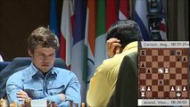 Magnus Carlsen Upset, Bored and Unhappy moments against Anand - Shamkir Chess Tournament new