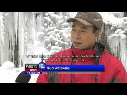Destinasi Wisata Air Terjun Es di Cina - NET12