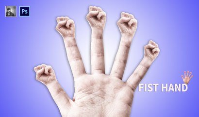 Fist Hand Image | Adobe Photoshop CC 2015 | Ju Joy Design Bangla | By Ibru