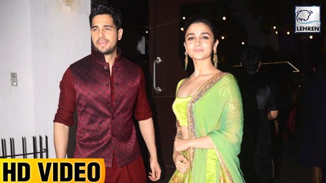 Alia Bhatt Sidharth Malhotra At Aamir Khan's Diwali Bash