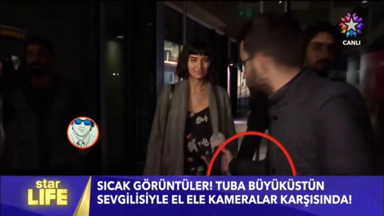 Tuba Büyüküstün Sevgilisiyle El Ele Kamera Karşısında!
