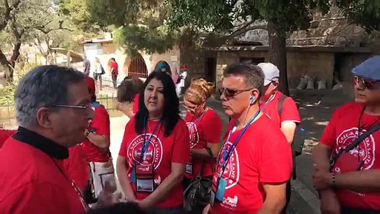 CAMINO A LA IGLESIA DE DOMINUS FLEVIT EN EL MONTE DE LOS OLIVOS - PADRE PEDRO NÚÑEZ