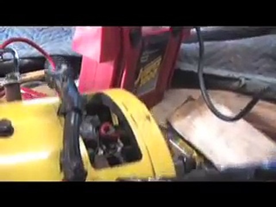 Forklift motor in car and first test