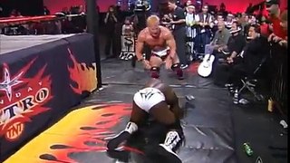 (720pHD)- WCW Nitro 09-18-00 - Steiner-Jarrett(w-Midajah) vs. Sting-Booker T-Russo (feat Miss Jones)