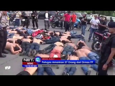 Bentrok Ormas Petugas Amankan 27 Orang dari Ormas PP - NET12