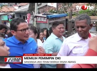 Sandiaga Uno Temui Warga Tanah Abang