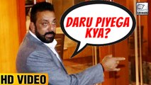 DRUNK Sanjay Dutt Offers Alcohol To Media Photographer At Diwali Party