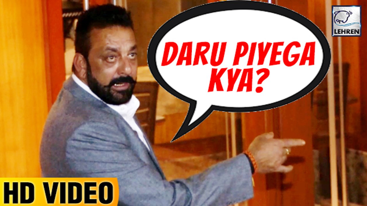 DRUNK Sanjay Dutt Offers Alcohol To Media Photographer At Diwali Party