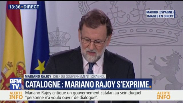 Catalogne: Mariono Rajoy souhaite de nouvelles élections régionales
