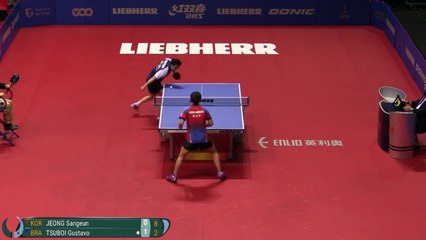 Descargar video: 2017 Men's World Cup Highlights I Jeong Sangeun vs Gustavo Tsuboi (Group)