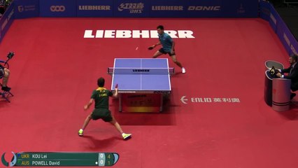 2017 Men's World Cup Highlights I Kou Lei vs David Powell (Group)