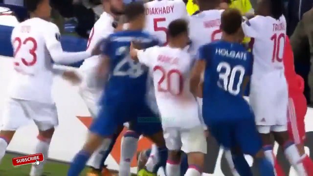 Full Fight Everton vs Lyon Europe League 102017
