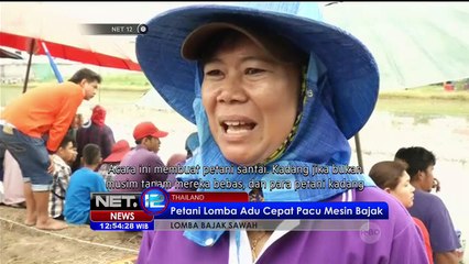 Balapan Mesin Pembajak Sawah di Thailand - NET12