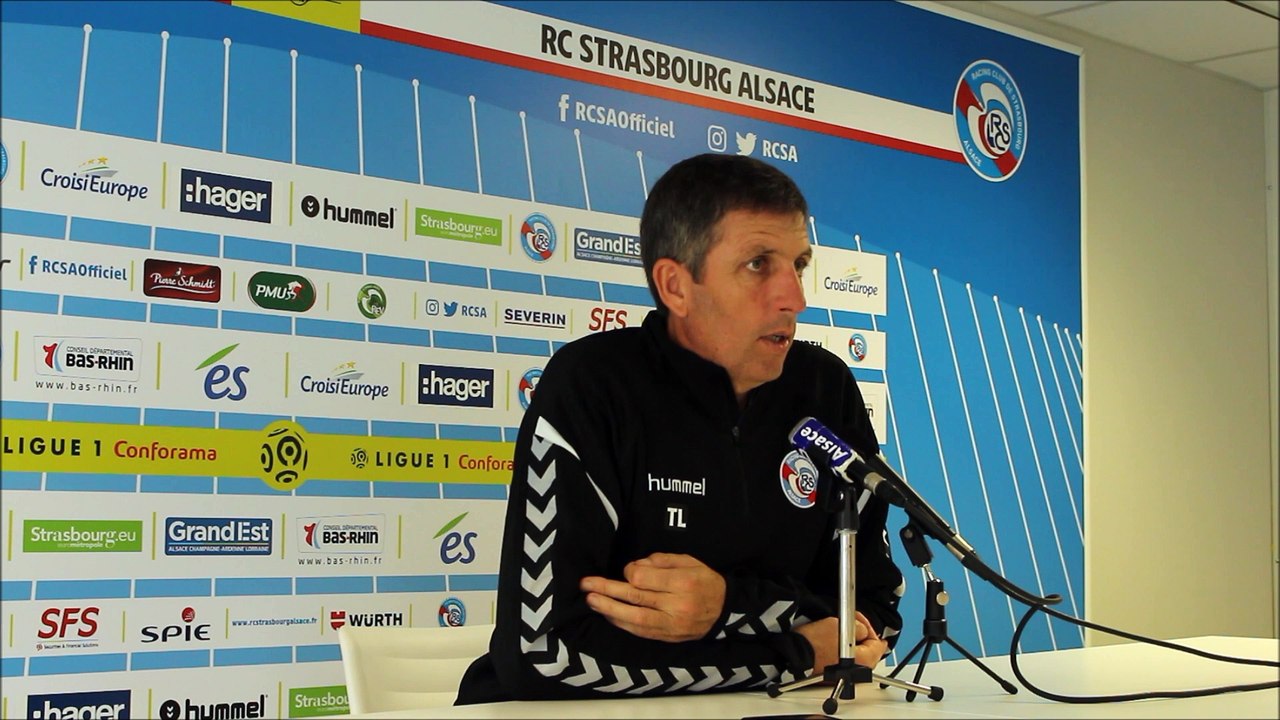 Thierry laurey (Racing) avant le déplacement à Nice