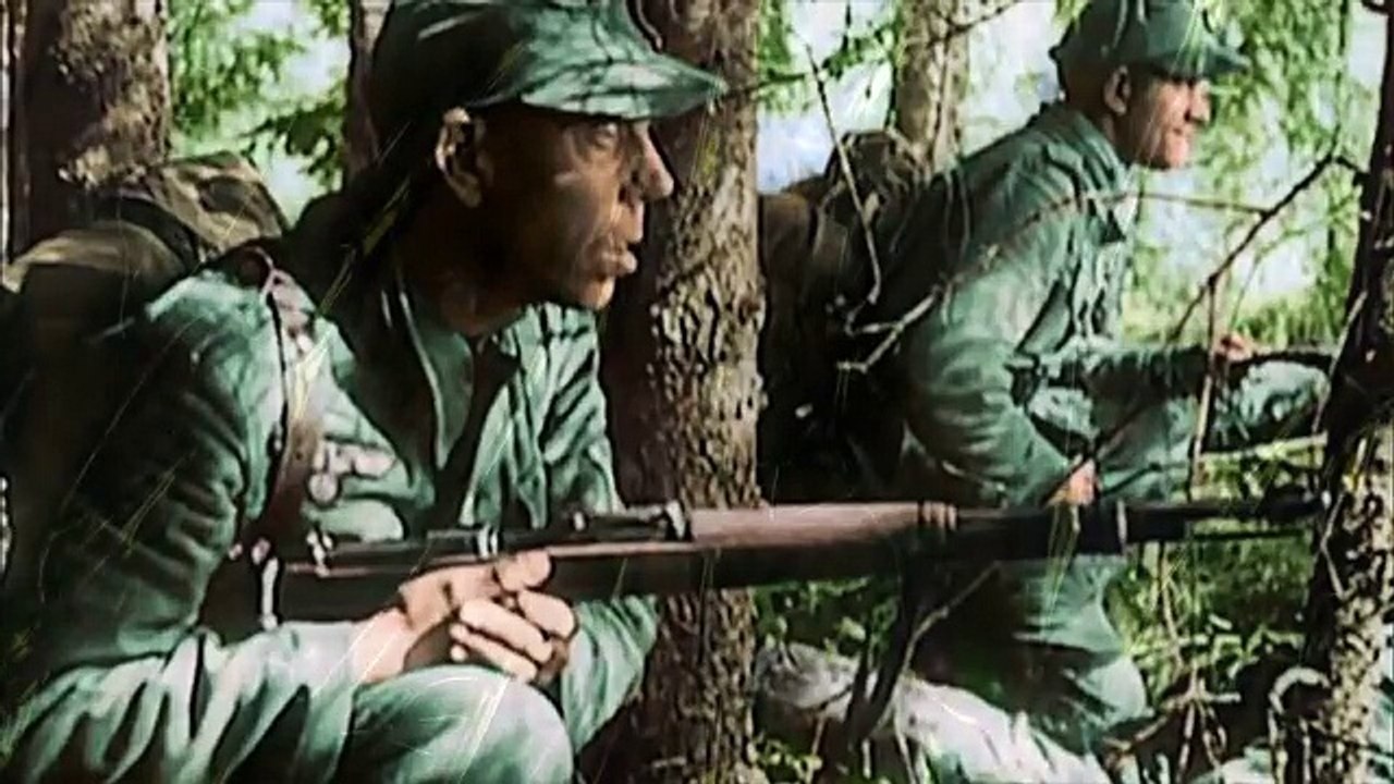 Остановленные мгновения.Немецкие солдаты.Стоп кадры из немецкой цветной кинохроники.Часть #1